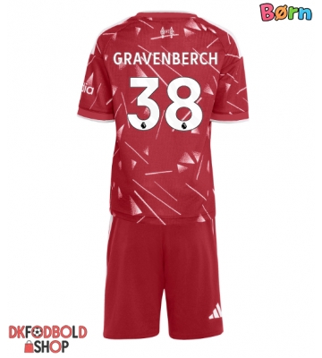 Liverpool Ryan Gravenberch #38 Hjemmebanesæt Børn 2026-27 Kort ærmer (+ korte bukser)